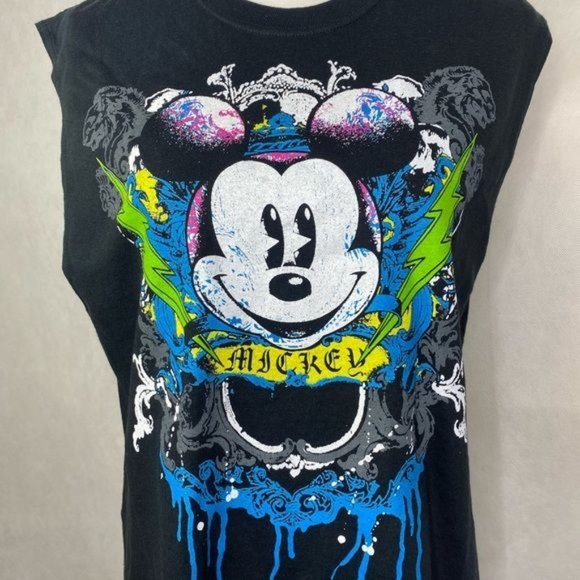 Walt Disney world Mickey Mouse tank top black classic soul Medium NWT - Picture 2 of 9
